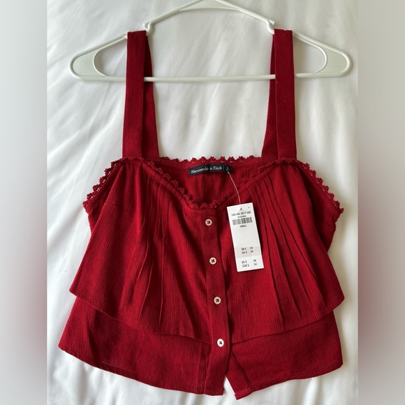 Abercrombie & Fitch Cropped Button Tank - Picture 2 of 5